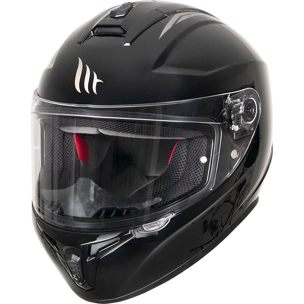 MT Helmets Draken Gloss Black With DD Chinstrap