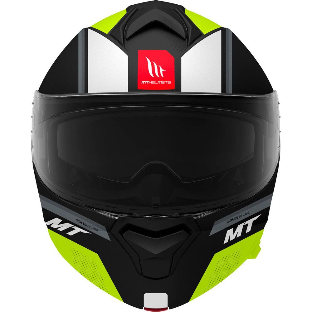 MT Helmets Genesis SV Cave A3 Matt Black / Fluo Yellow