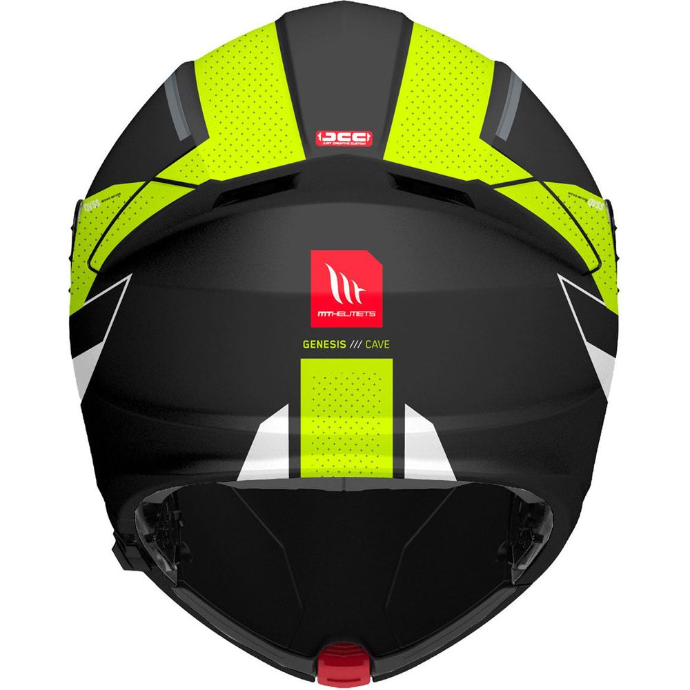 MT Helmets Genesis SV Cave A3 Matt Black / Fluo Yellow