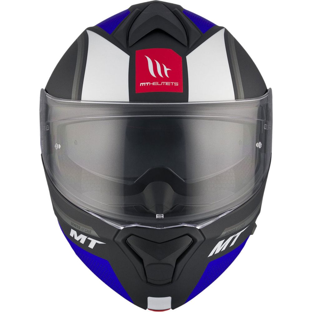 MT Helmets Genesis SV Cave A7 Matt Black / Blue