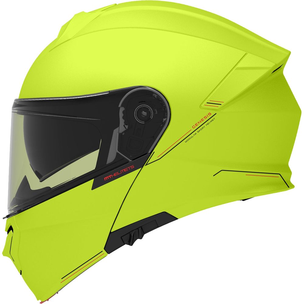 MT Helmets Genesis SV Solid A3 Gloss Fluo Yellow