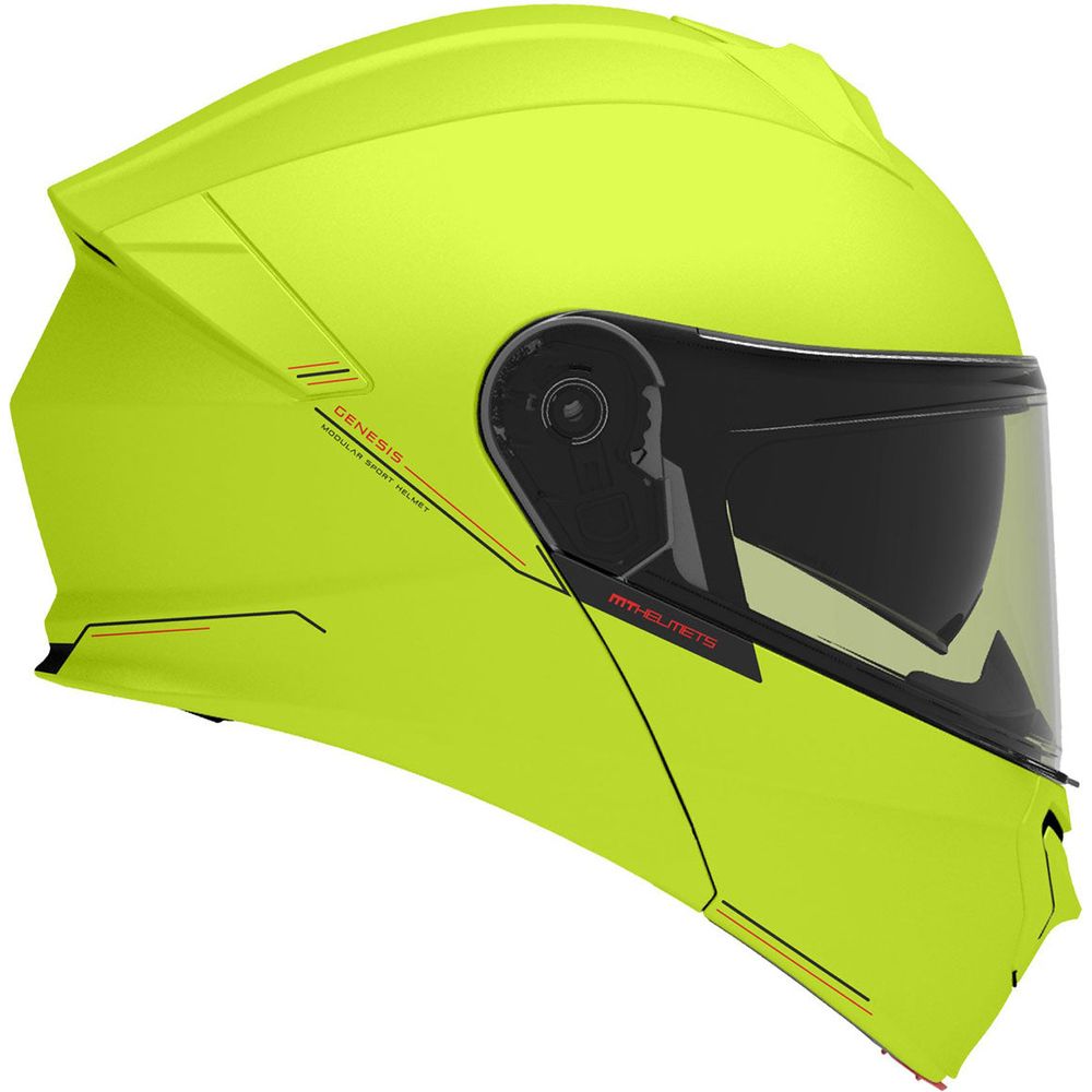 MT Helmets Genesis SV Solid A3 Gloss Fluo Yellow