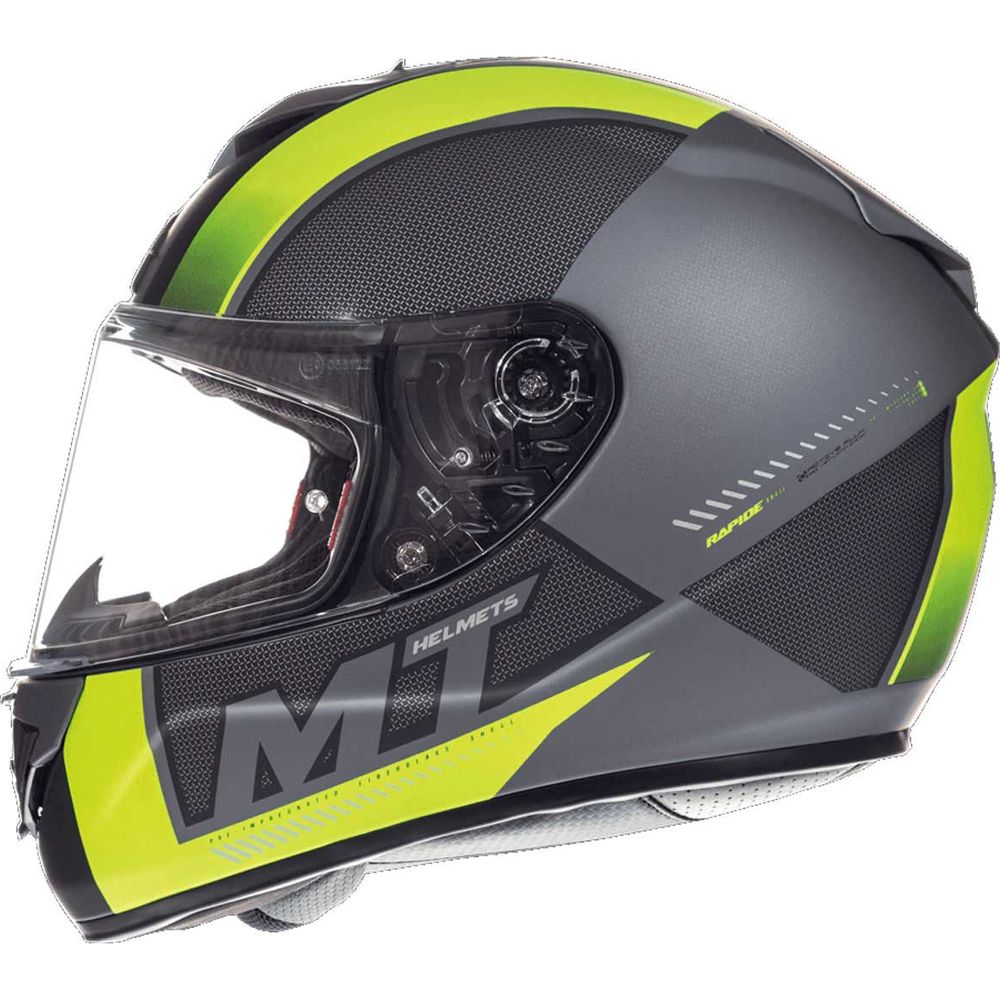 MT Helmets Rapide Overtake Matt Black / Fluo Yellow