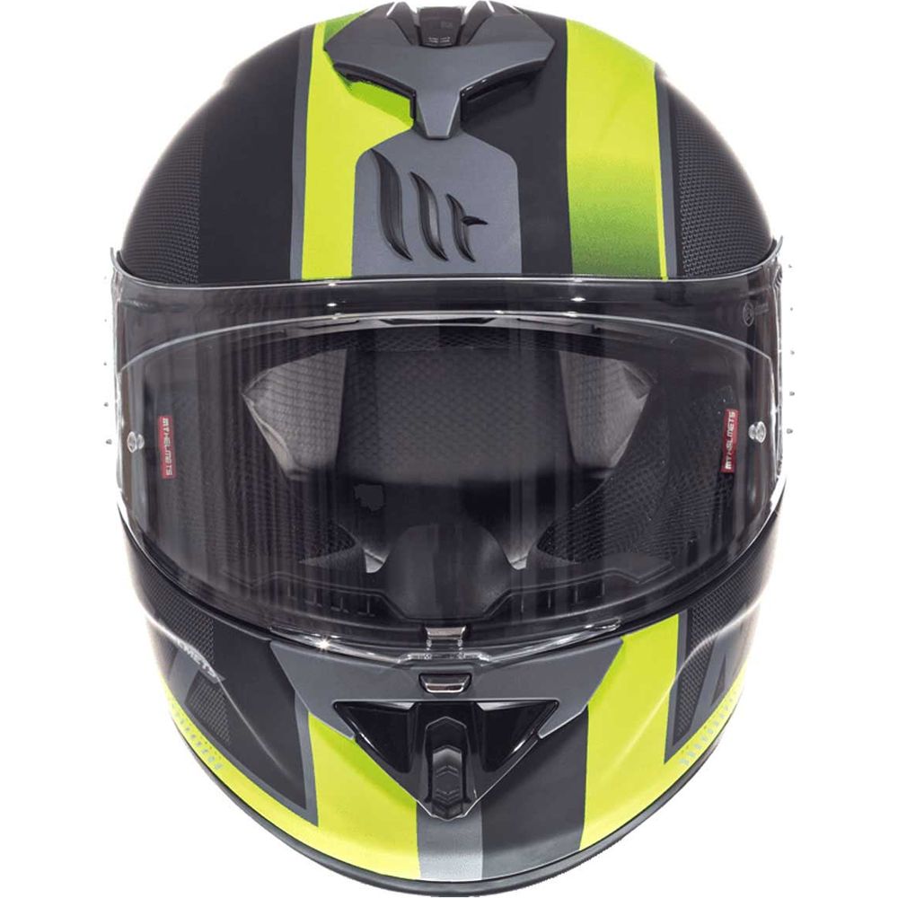 MT Helmets Rapide Overtake Matt Black / Fluo Yellow