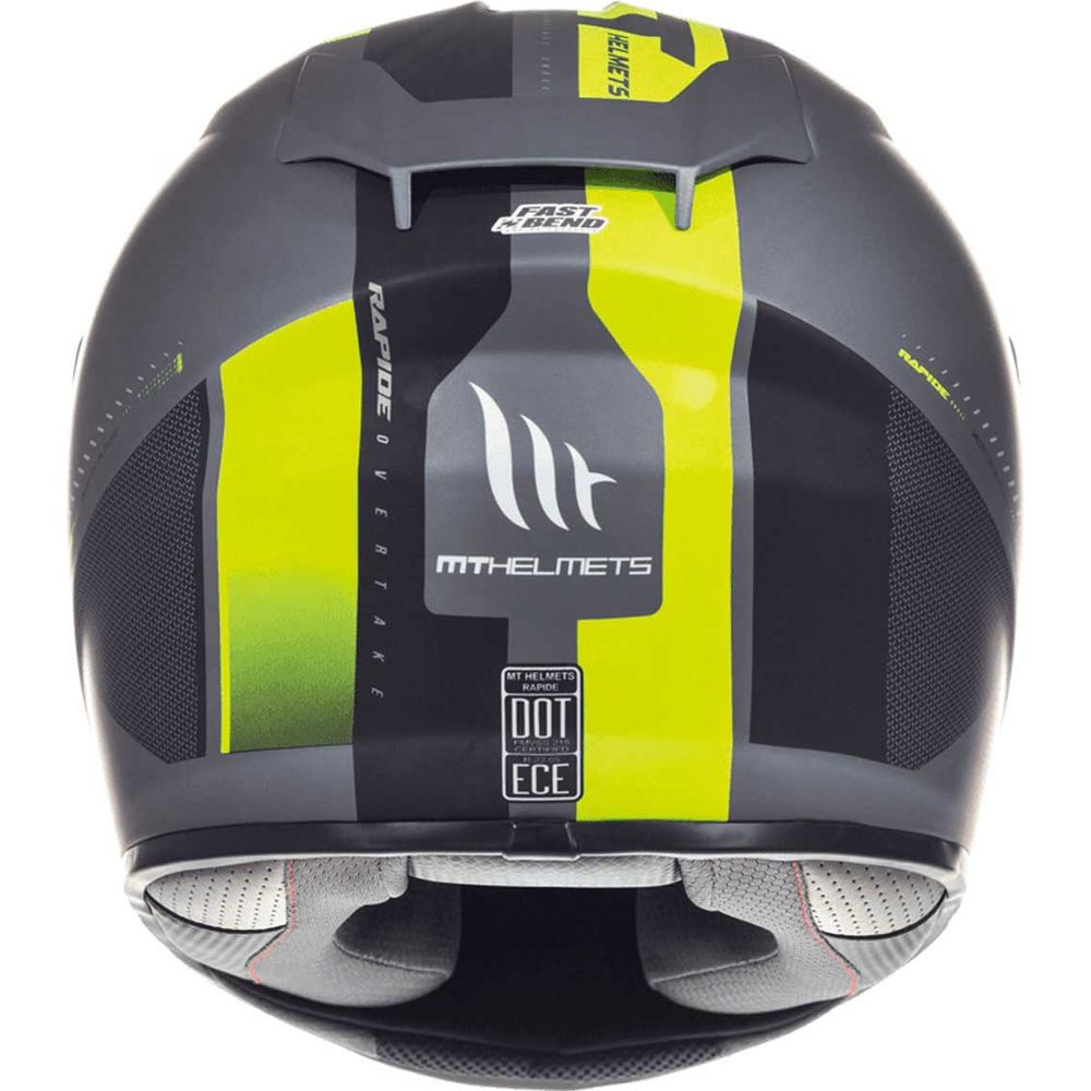 MT Helmets Rapide Overtake Matt Black / Fluo Yellow
