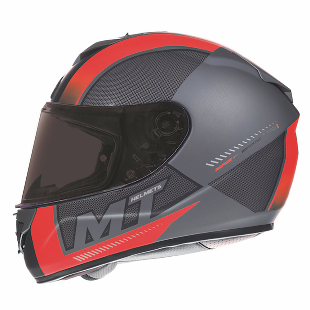 MT Helmets Rapide Overtake Matt Black / Red