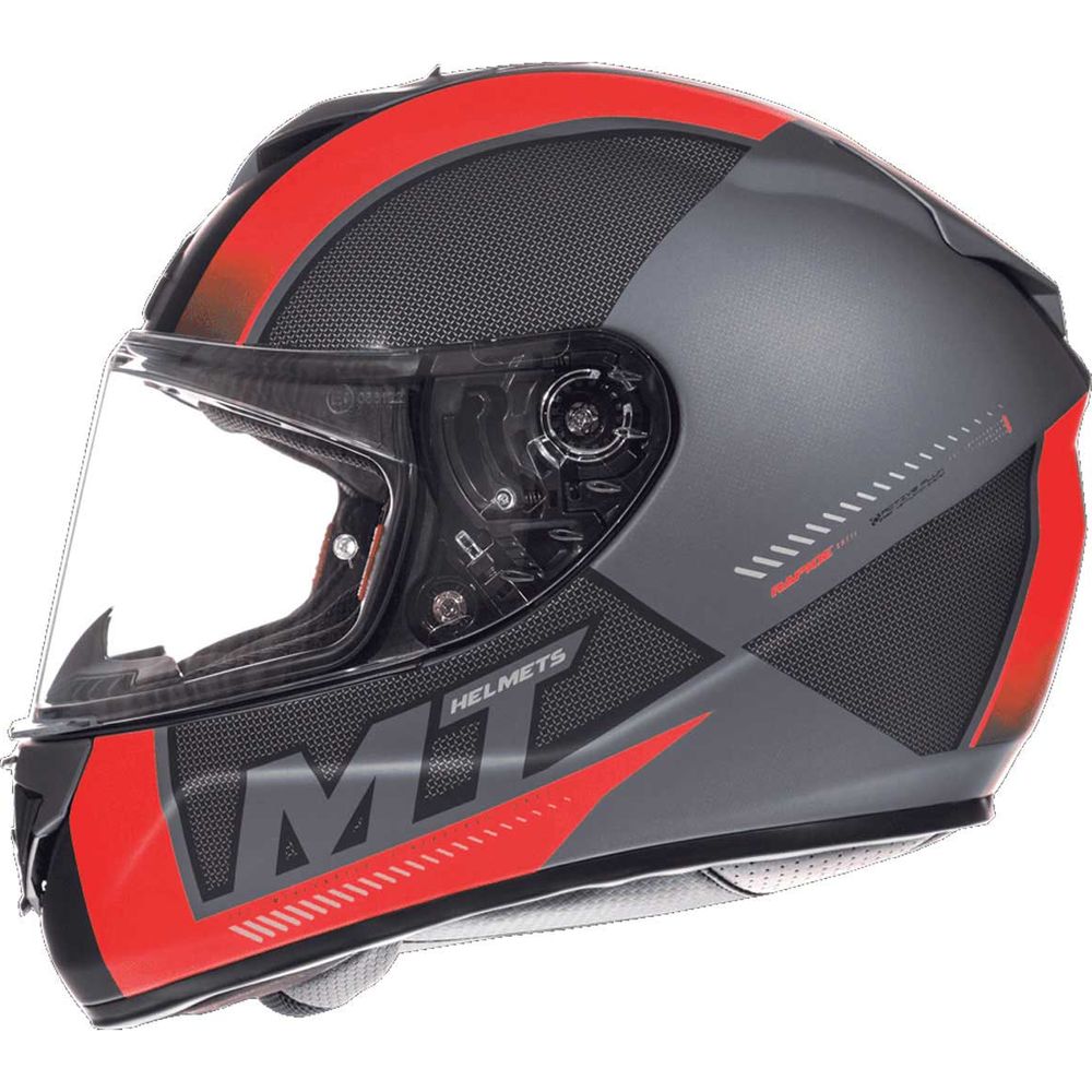 MT Helmets Rapide Overtake Matt Black / Red