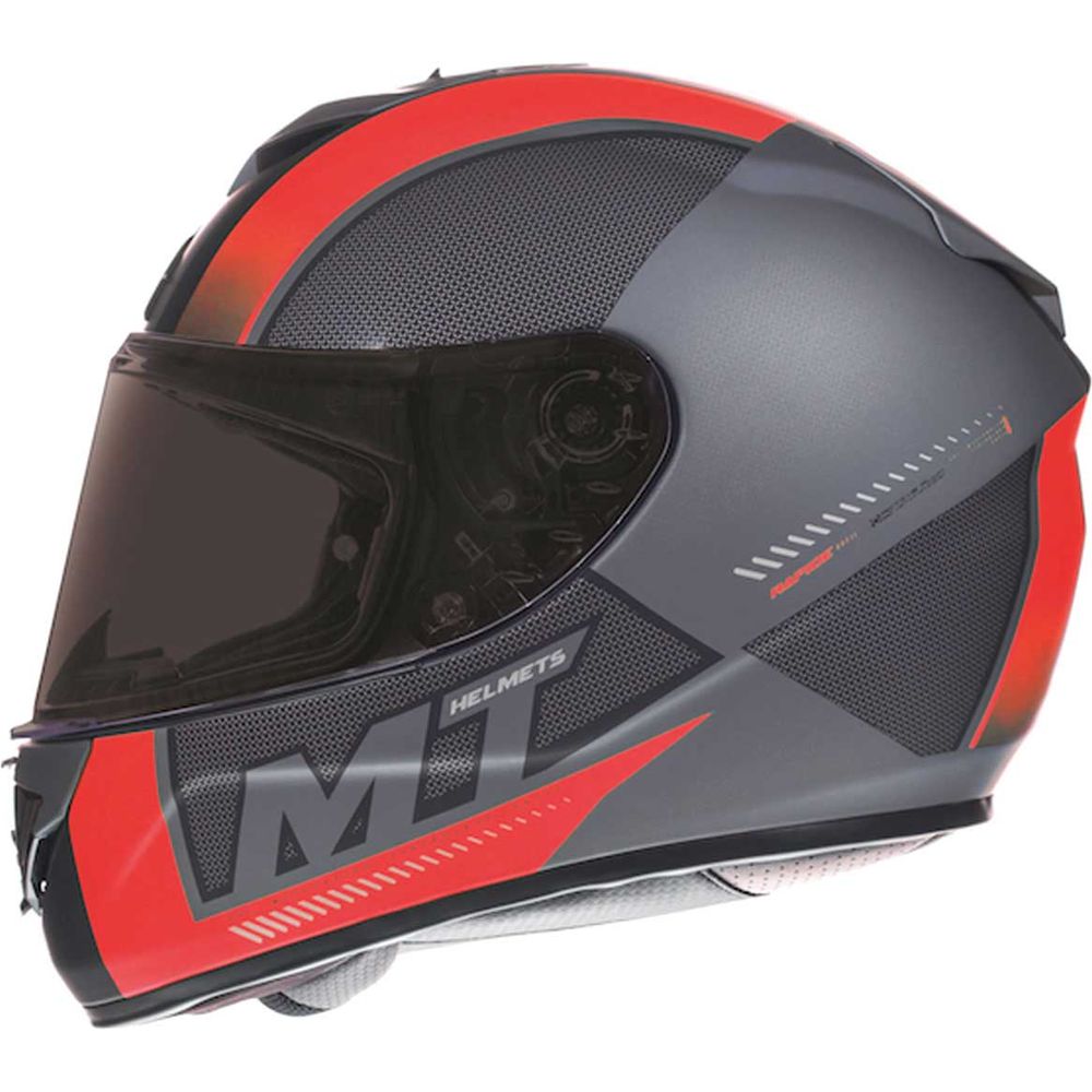 MT Helmets Rapide Overtake Matt Black / Red
