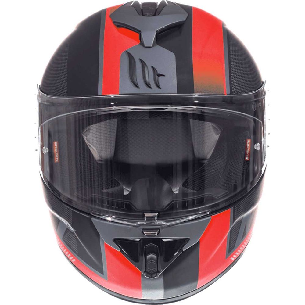 MT Helmets Rapide Overtake Matt Black / Red