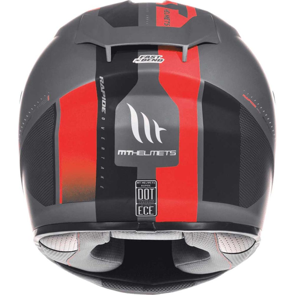 MT Helmets Rapide Overtake Matt Black / Red