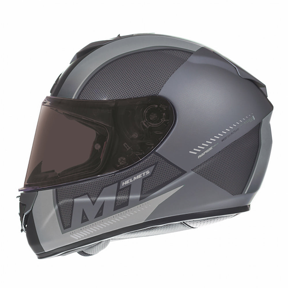 MT Helmets Rapide Overtake Matt Black / White