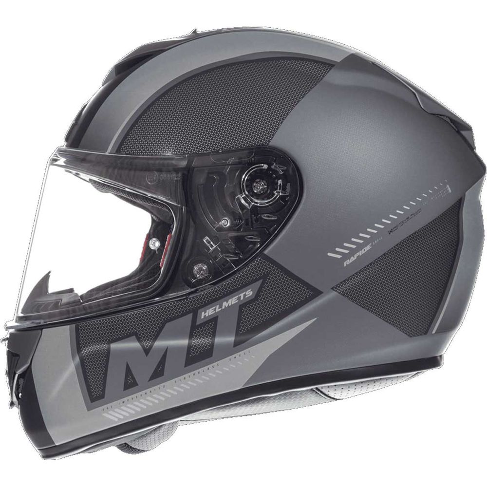 MT Helmets Rapide Overtake Matt Black / White