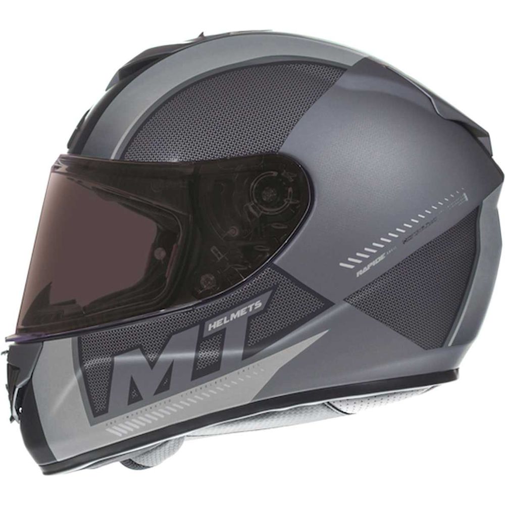 MT Helmets Rapide Overtake Matt Black / White