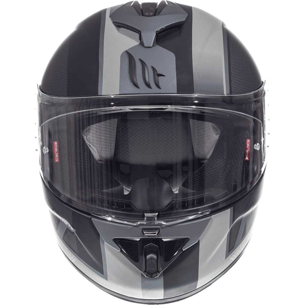 MT Helmets Rapide Overtake Matt Black / White