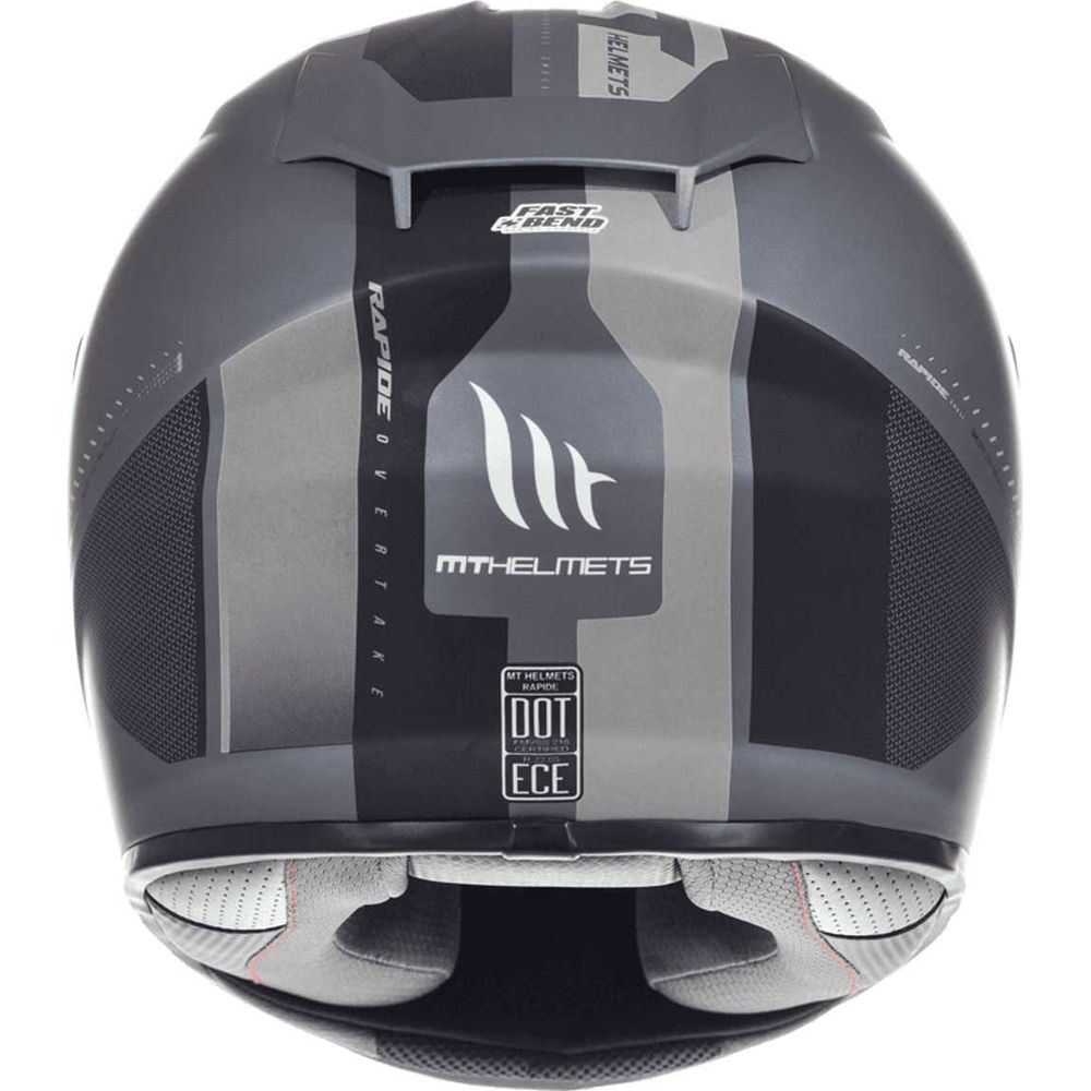 MT Helmets Rapide Overtake Matt Black / White