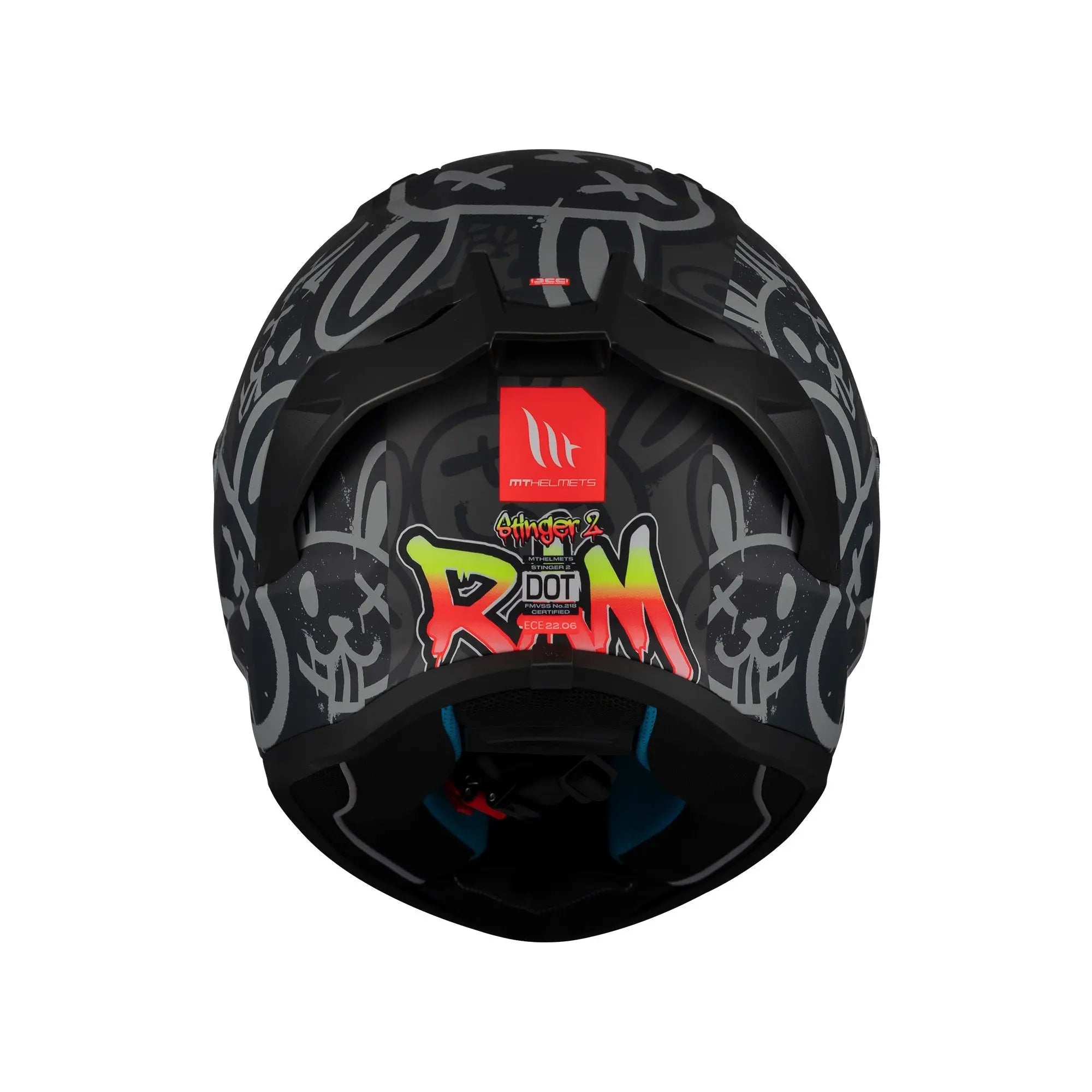 MT Stinger 2 Ram F1 Matt Black FREE UK Delivery, FREE 365 Day Returns | Moto Central