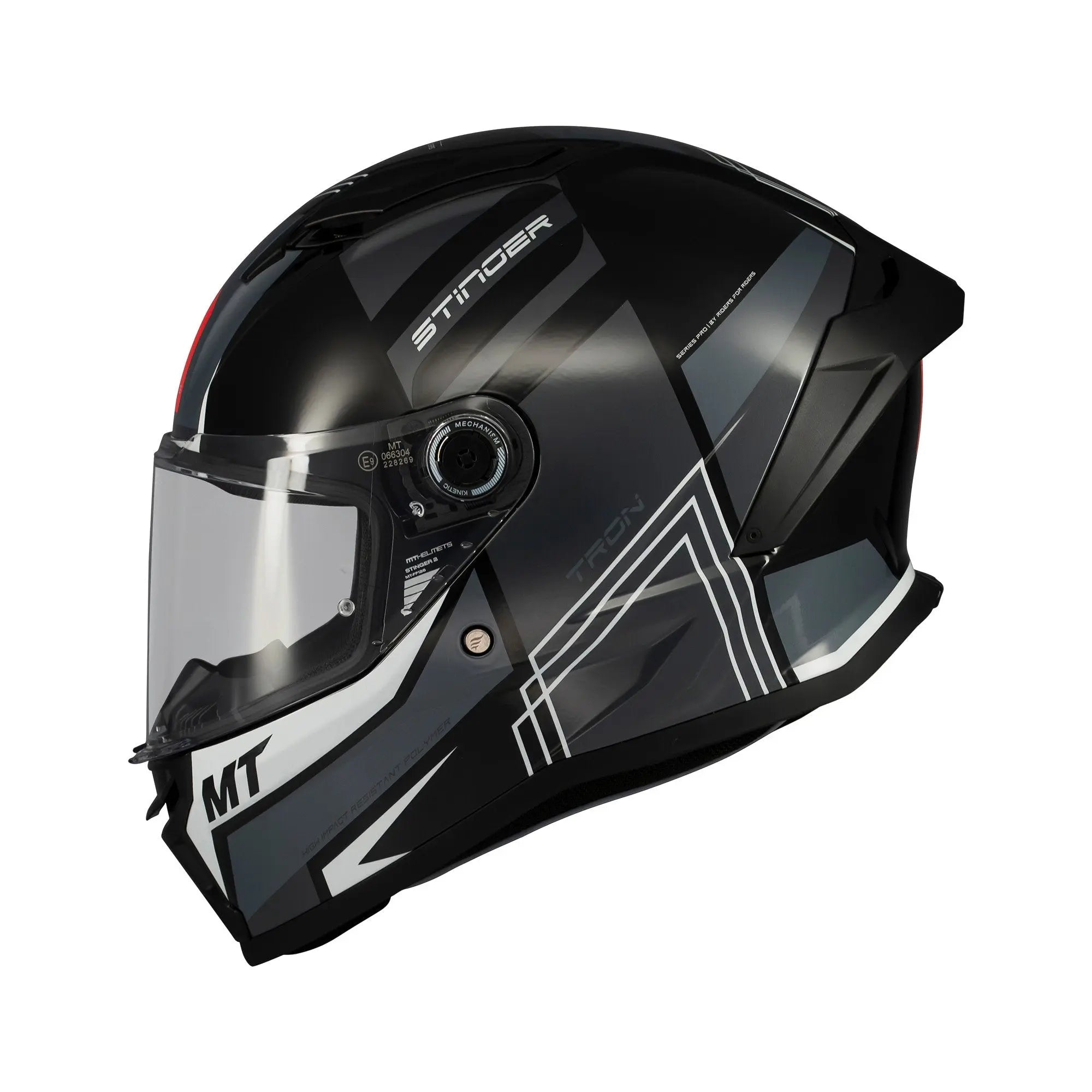 MT Stinger 2 Tron B12 Gloss Black FREE UK Delivery, FREE 365 Day Returns | Moto Central