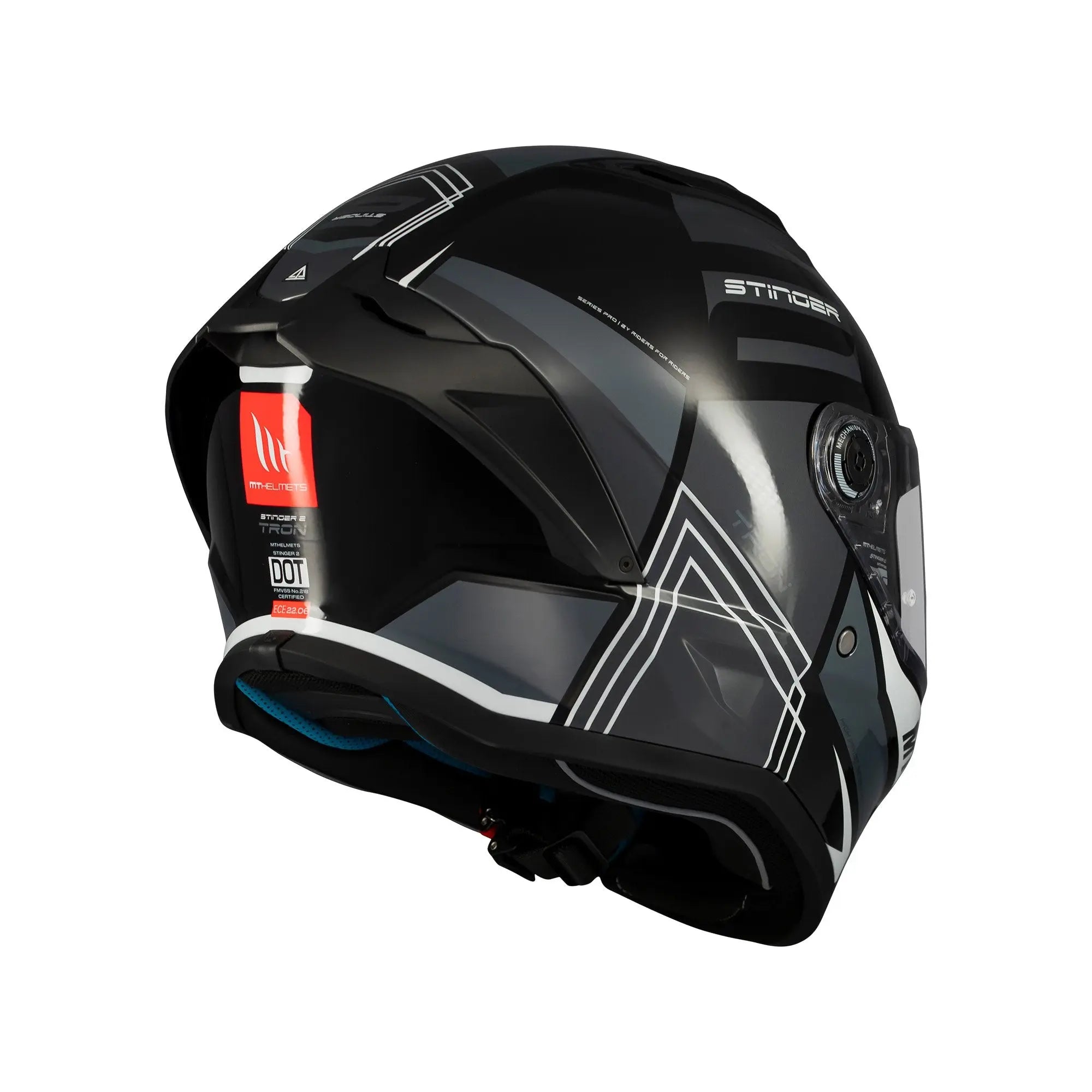 MT Stinger 2 Tron B12 Gloss Black FREE UK Delivery, FREE 365 Day Returns | Moto Central