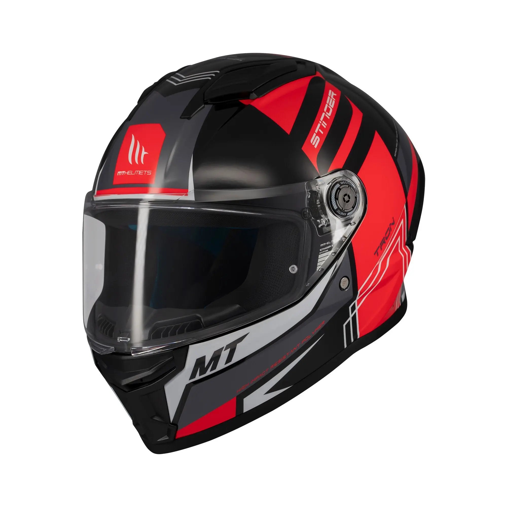 MT Stinger 2 Tron B15 Gloss Red FREE UK Delivery, FREE 365 Day Returns | Moto Central