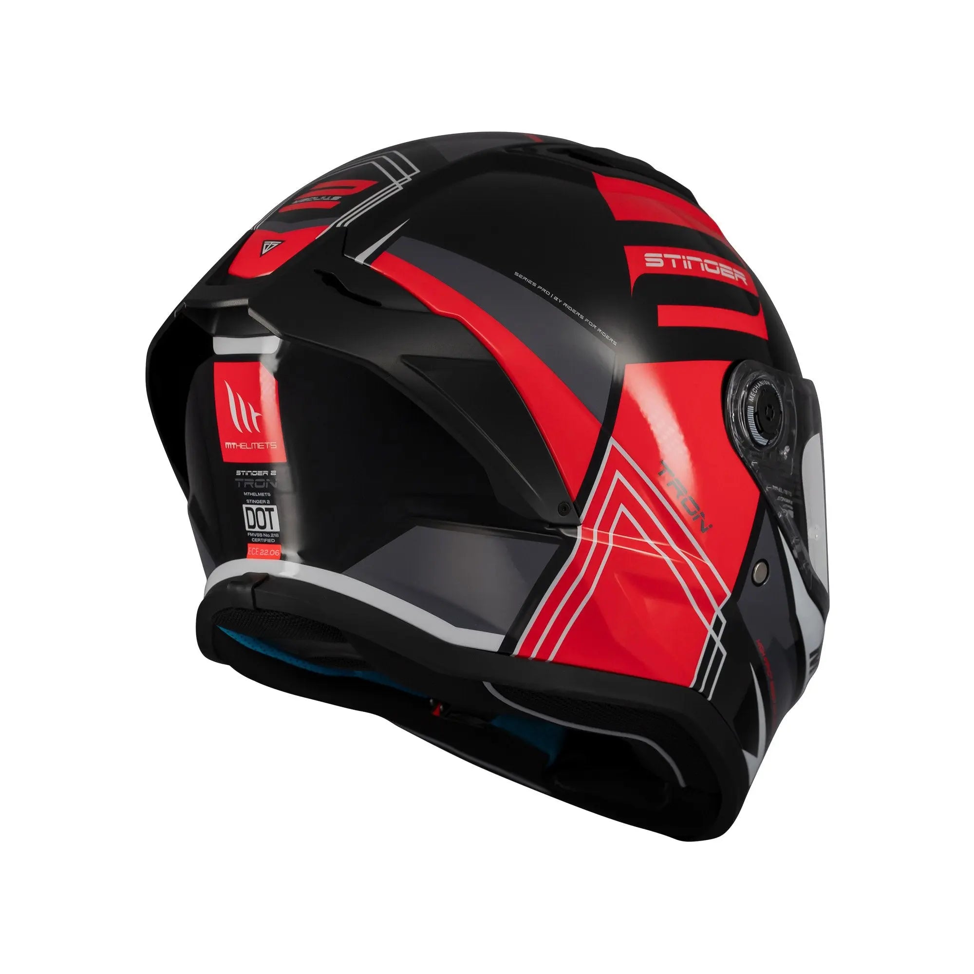 MT Stinger 2 Tron B15 Gloss Red FREE UK Delivery, FREE 365 Day Returns | Moto Central