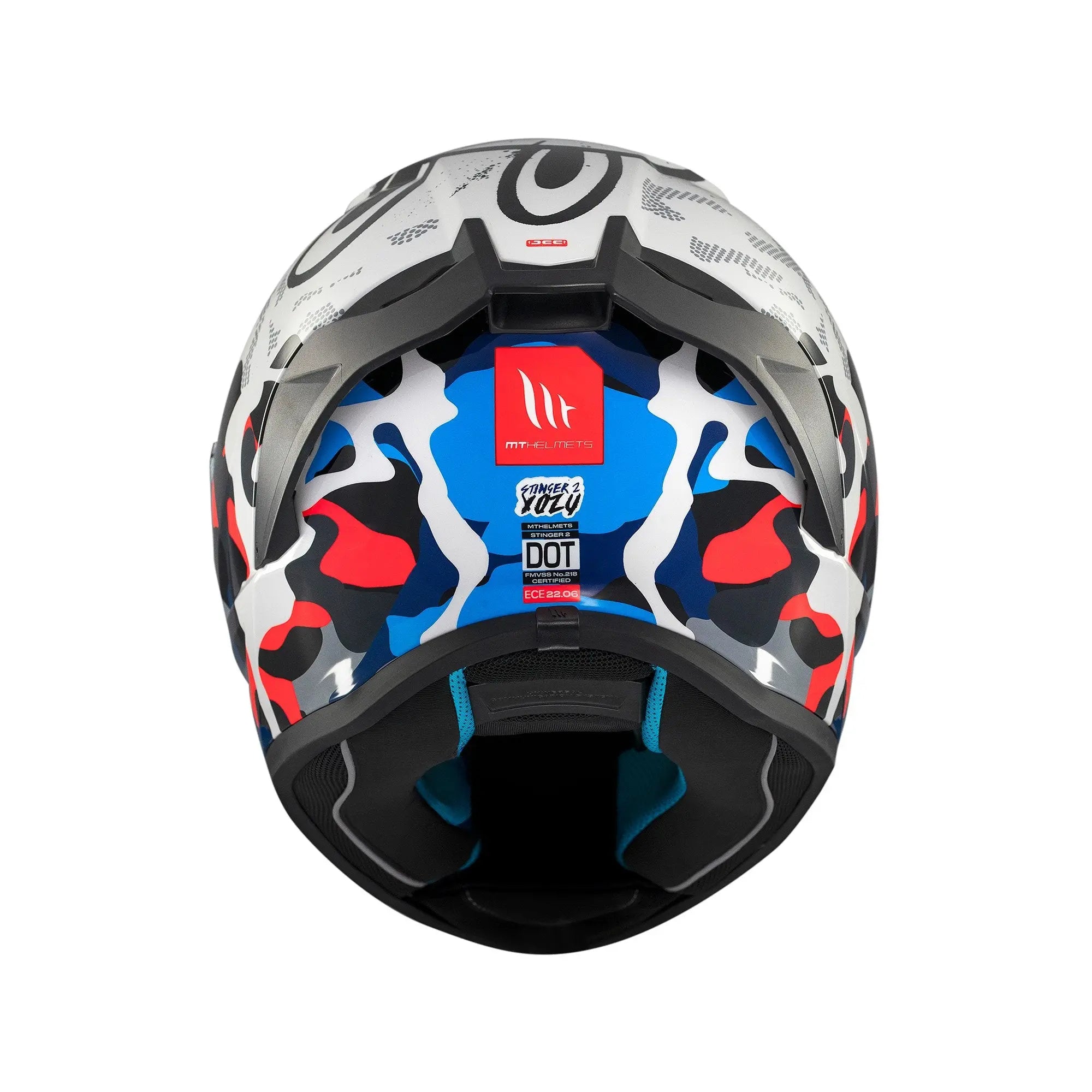 MT Stinger 2 Yozu A7 Gloss Blue / White FREE UK Delivery, FREE 365 Day Returns | Moto Central