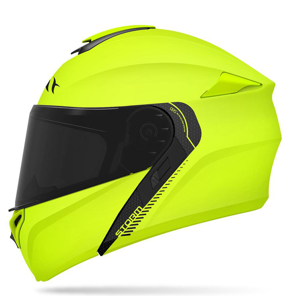 MT Helmets Storm Solid Fluo Yellow