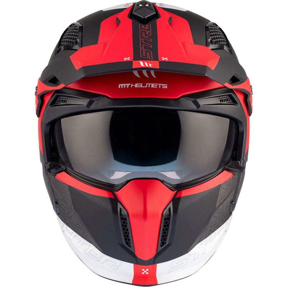 MT Helmets Streetfighter SV S Totem B15 Adventure Matt Black / Red / White