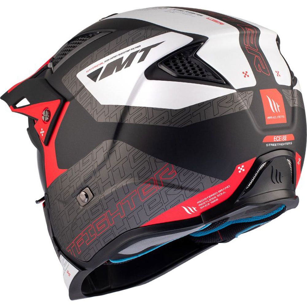 MT Helmets Streetfighter SV S Totem B15 Adventure Matt Black / Red / White