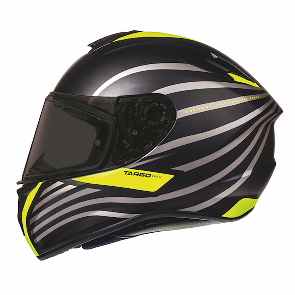 MT Helmets Targo Doppler Matt Black / Fluo Yellow