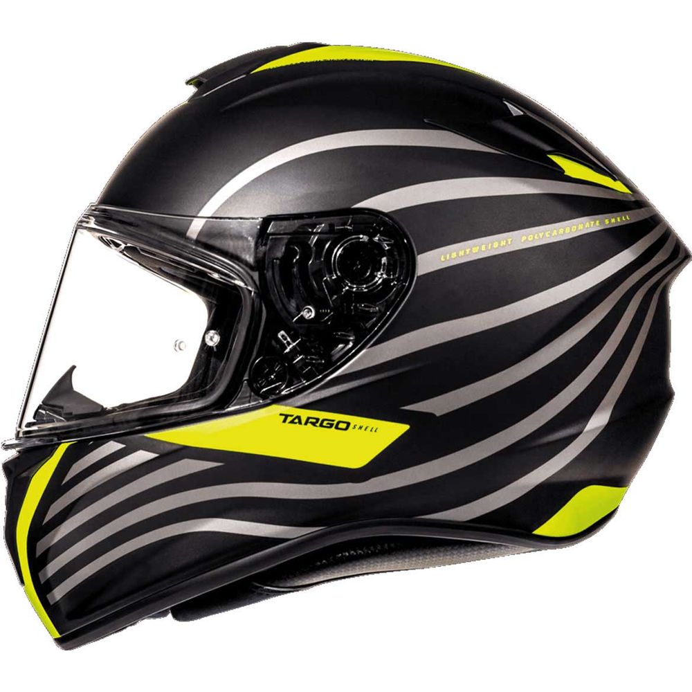 MT Helmets Targo Doppler Matt Black / Fluo Yellow
