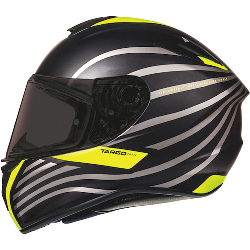 MT Helmets Targo Doppler Matt Black / Fluo Yellow