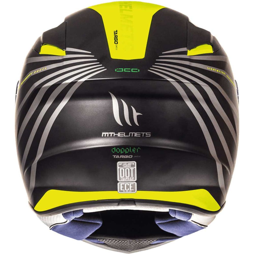 MT Helmets Targo Doppler Matt Black / Fluo Yellow