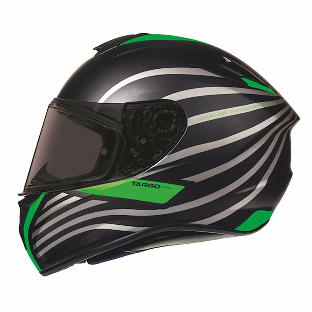 MT Helmets Targo Doppler Matt Black / Green