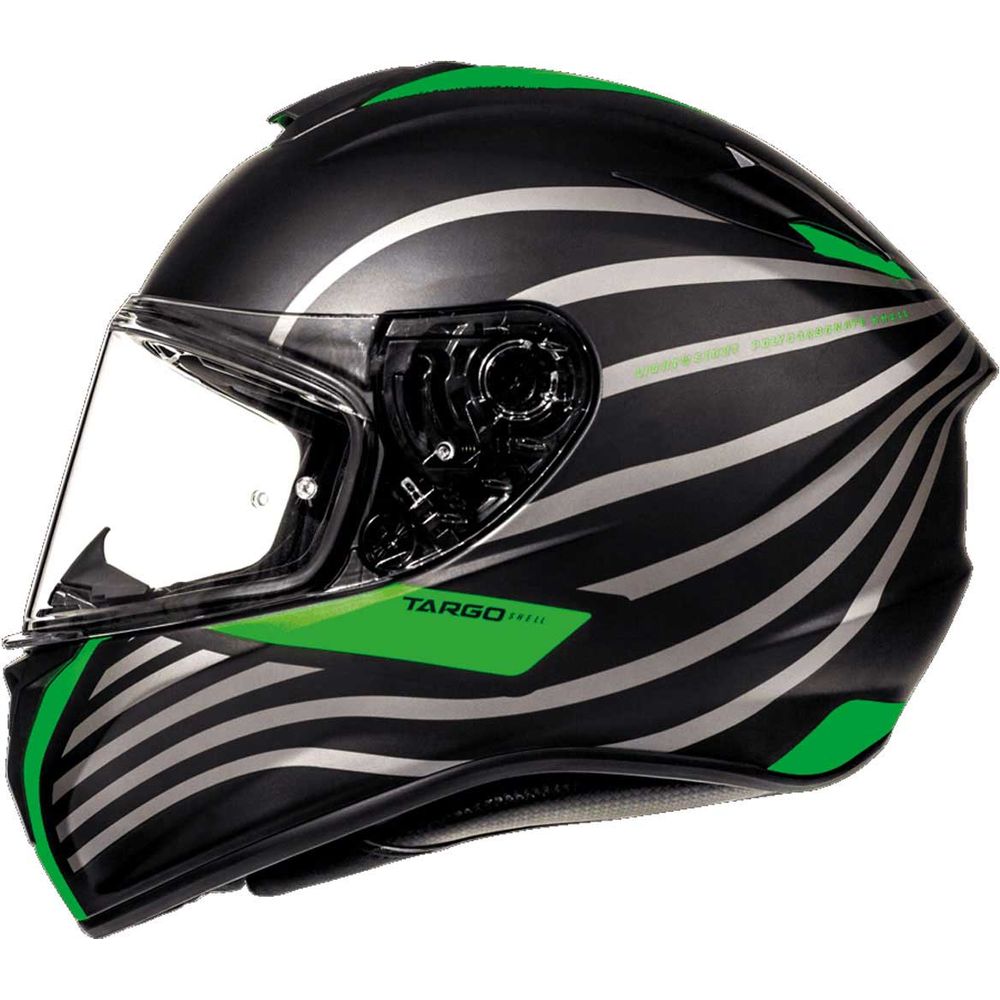 MT Helmets Targo Doppler Matt Black / Green
