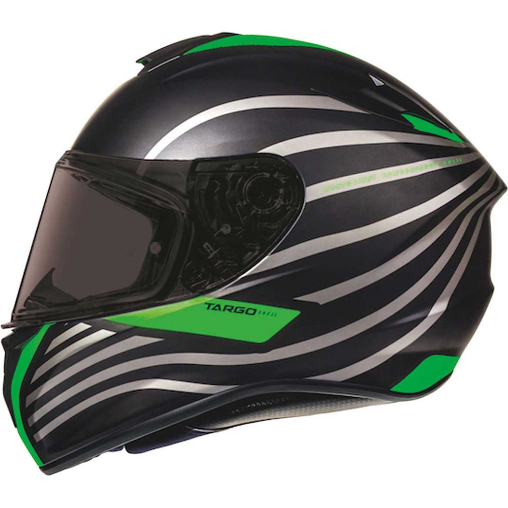 MT Helmets Targo Doppler Matt Black / Green