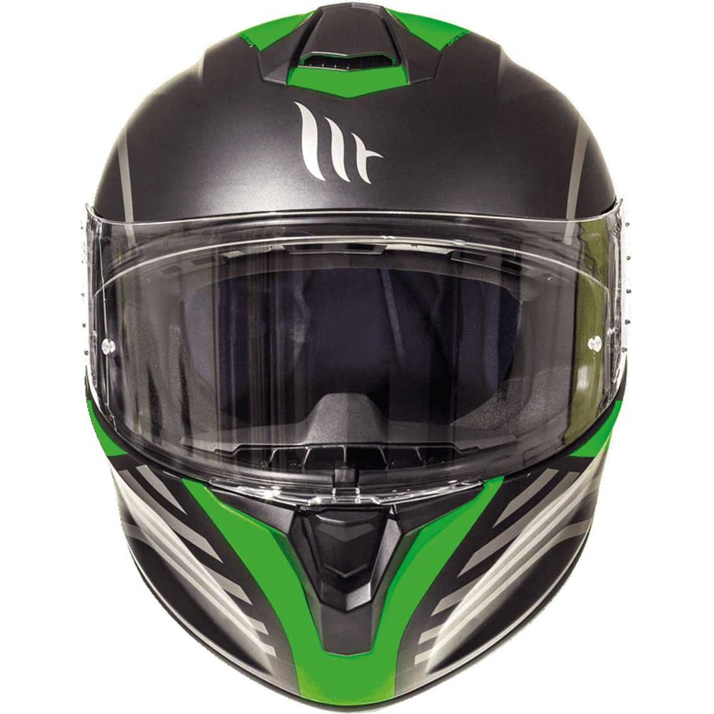 MT Helmets Targo Doppler Matt Black / Green