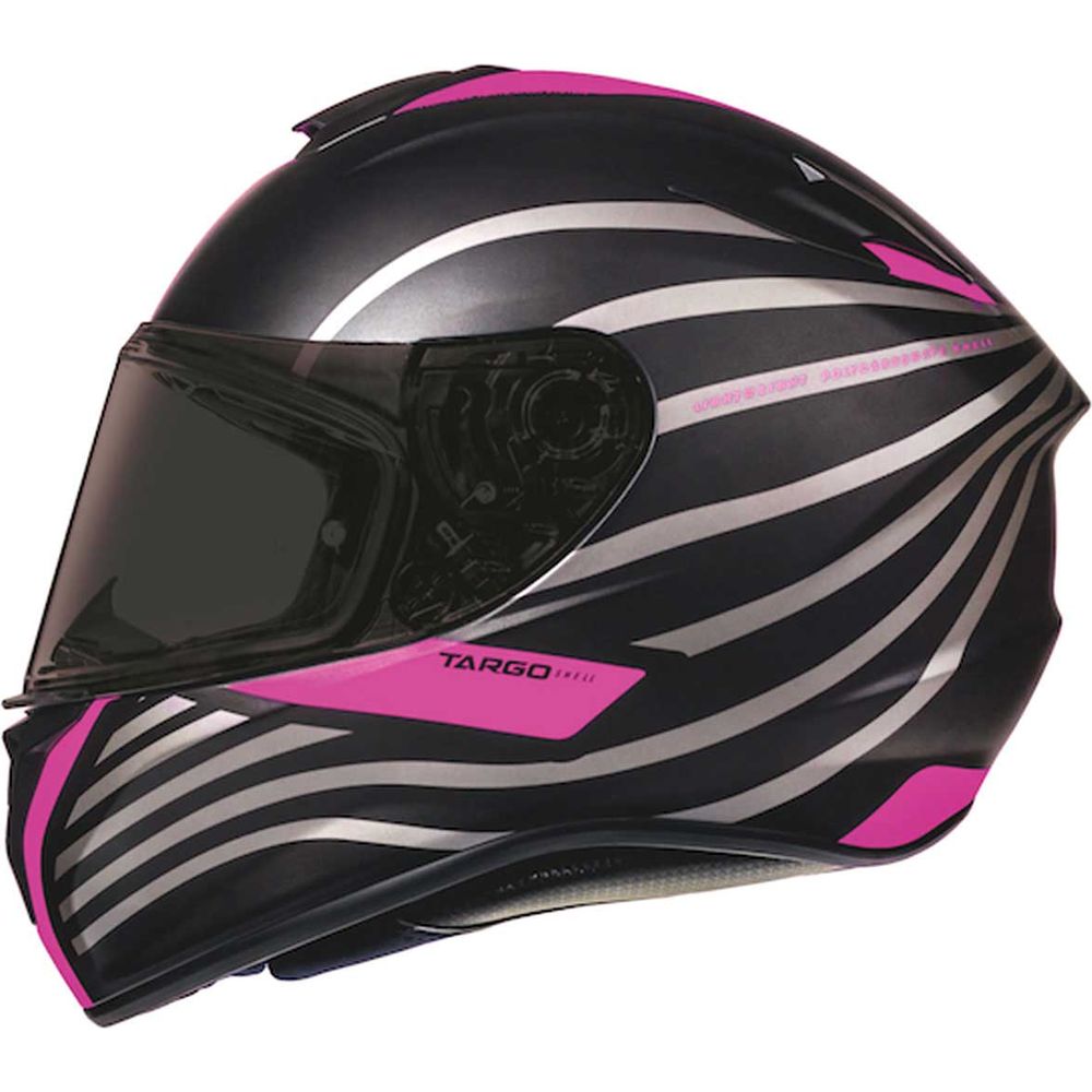 MT Helmets Targo Doppler Matt Black / Pink