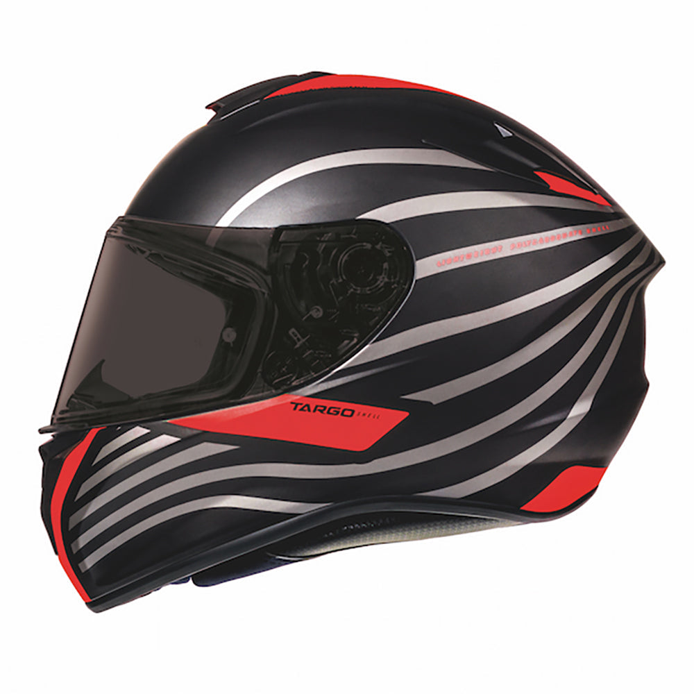 MT Helmets Targo Doppler Matt Black / Red