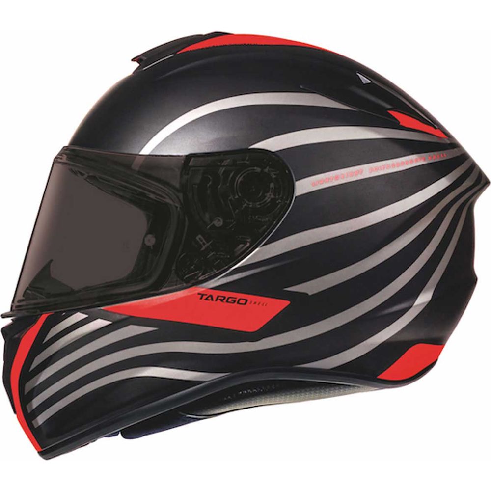MT Helmets Targo Doppler Matt Black / Red