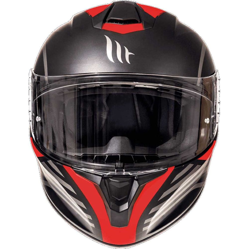 MT Helmets Targo Doppler Matt Black / Red