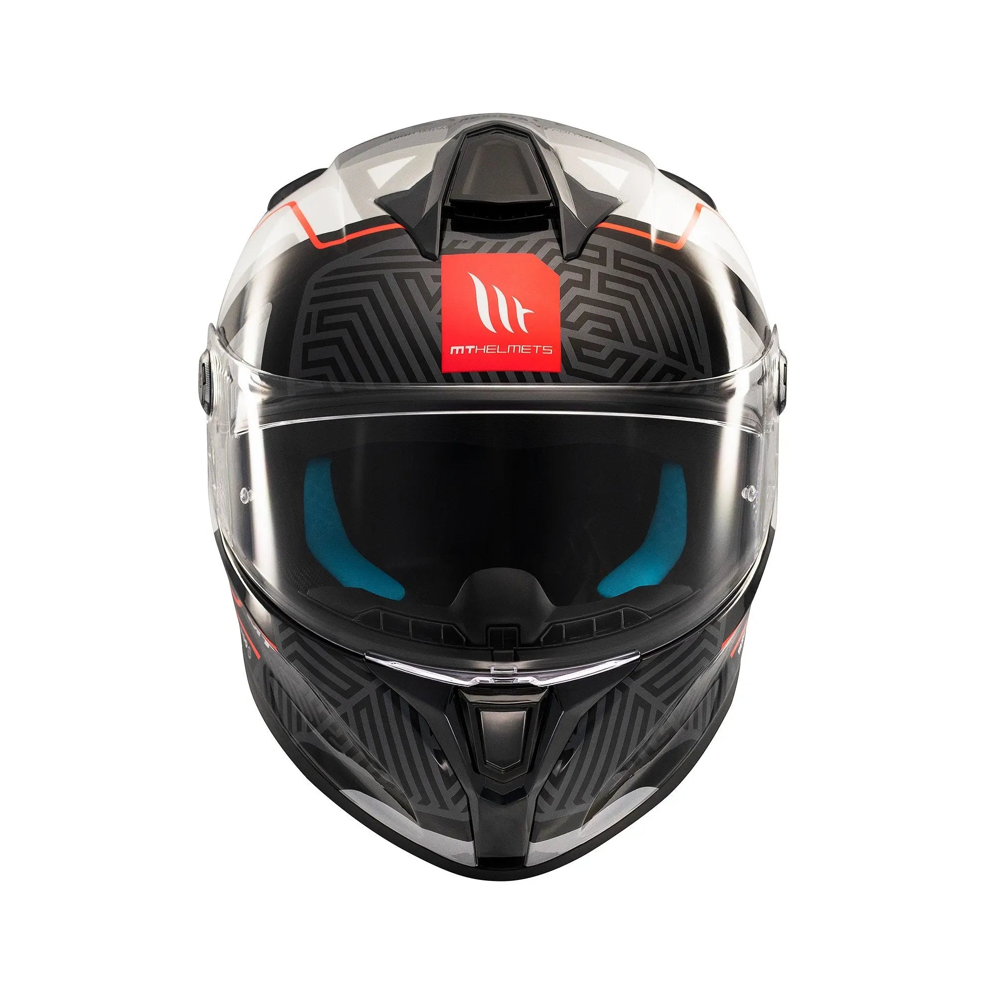 MT Targo S Brik C0 Gloss Black / White FREE UK Delivery, FREE 365 Day Returns | Moto Central