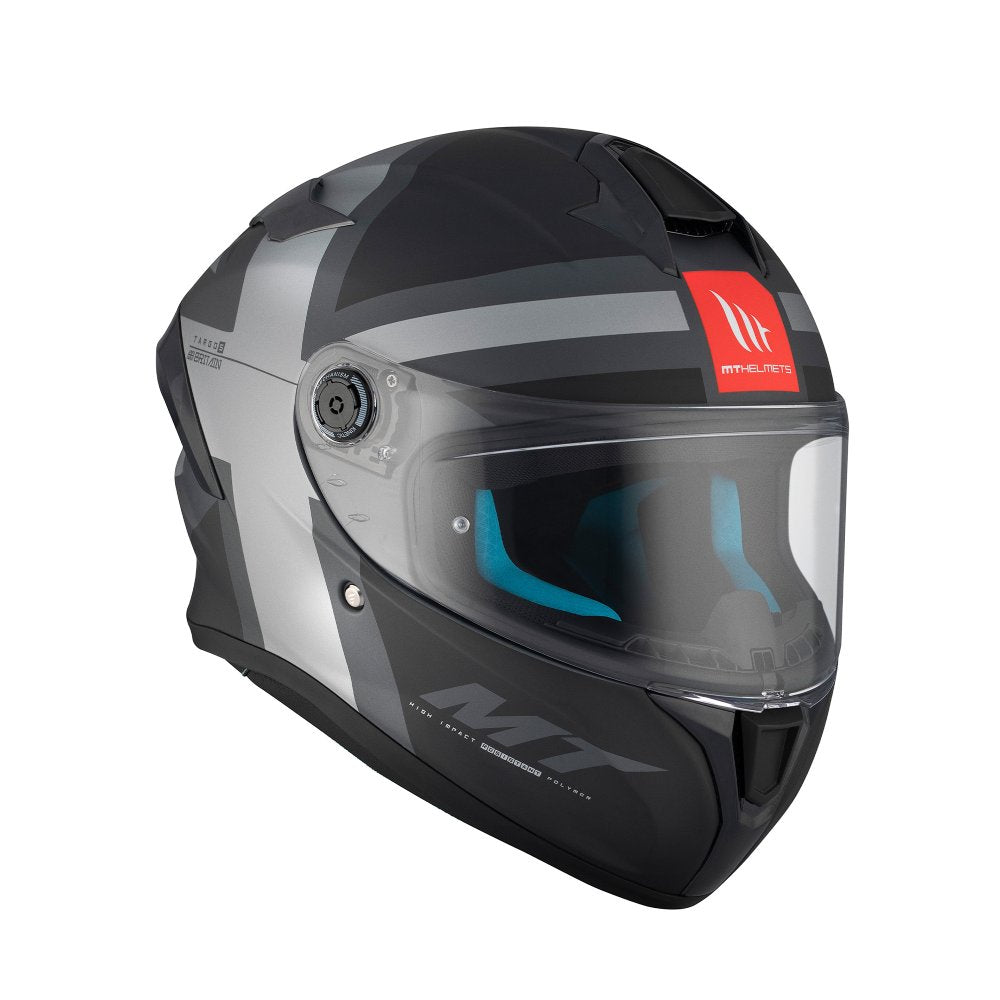 MT Helmets Targo S Britain A2 Matt Grey / Anthracite