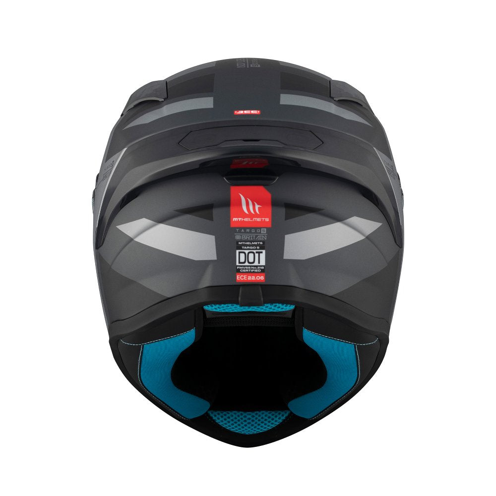 MT Helmets Targo S Britain A2 Matt Grey / Anthracite