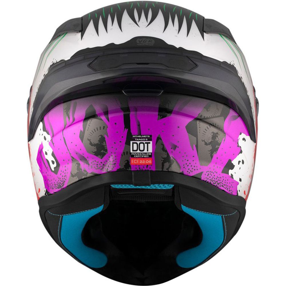 MT Helmets Targo S Joke A5 ECE-22.06 Gloss White