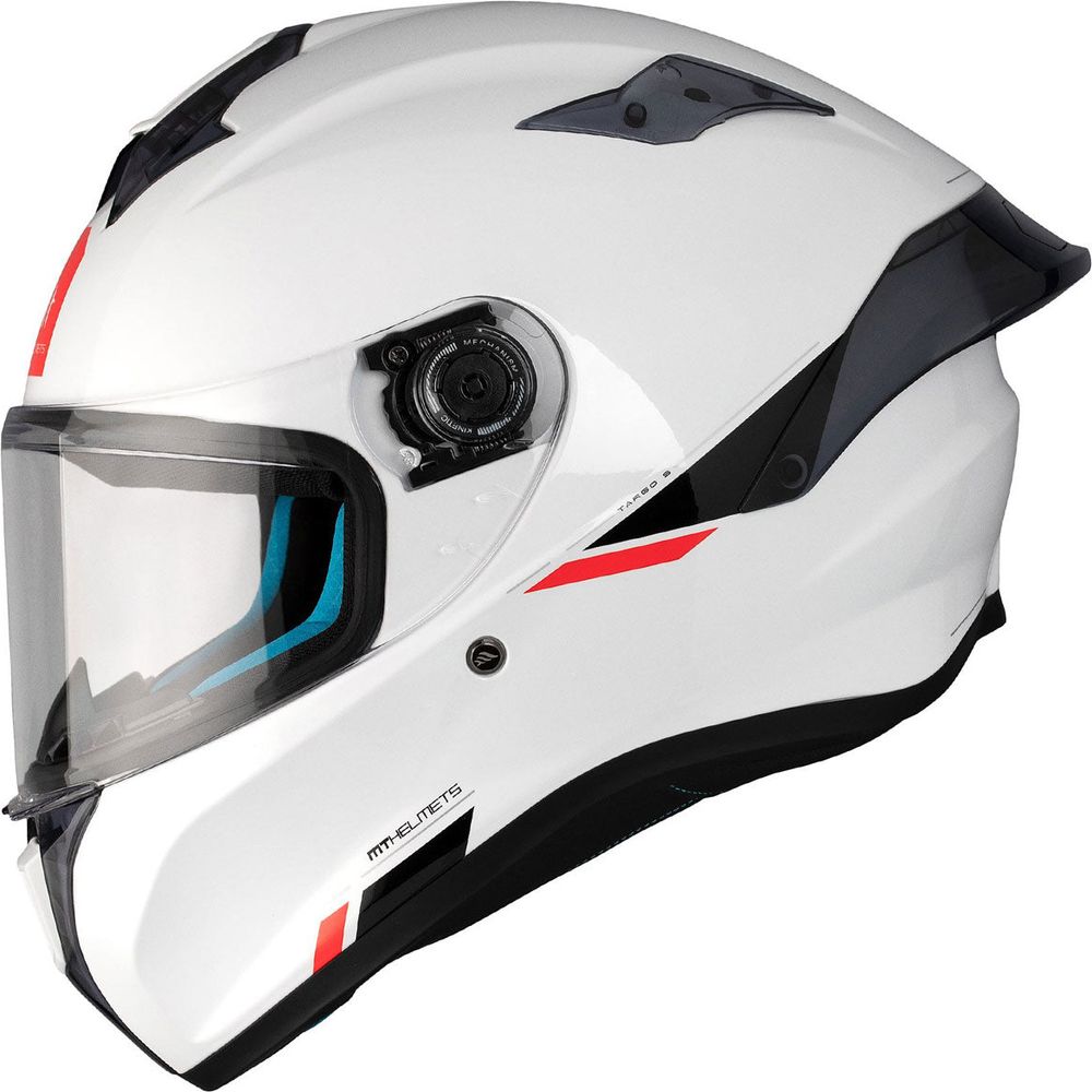 MT Helmets Targo S Solid ECE-22.06 Gloss Pearl White