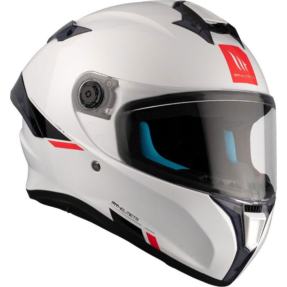 MT Helmets Targo S Solid ECE-22.06 Gloss Pearl White