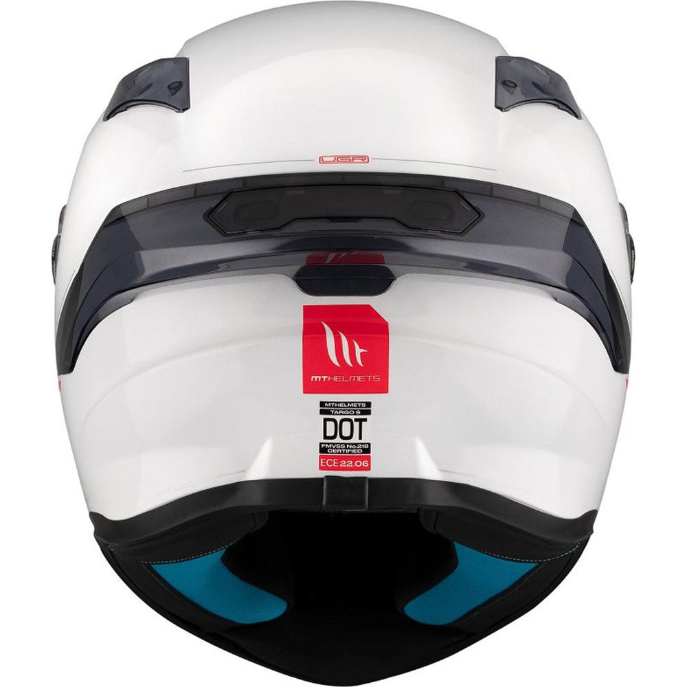MT Helmets Targo S Solid ECE-22.06 Gloss Pearl White