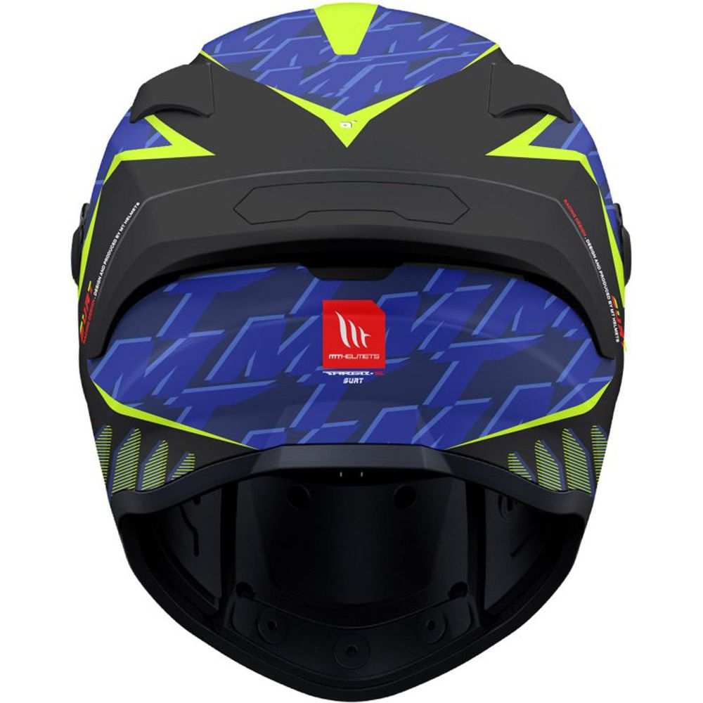 MT Helmets Targo S Surt B13 Matt Black / Blue / Yellow