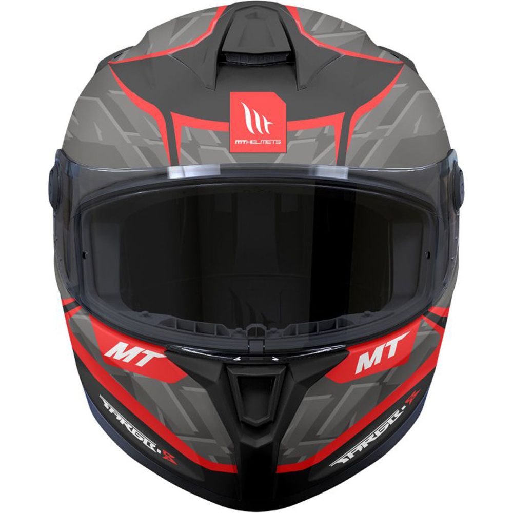 MT Helmets Targo S Surt B5 Matt Black / Grey / Red