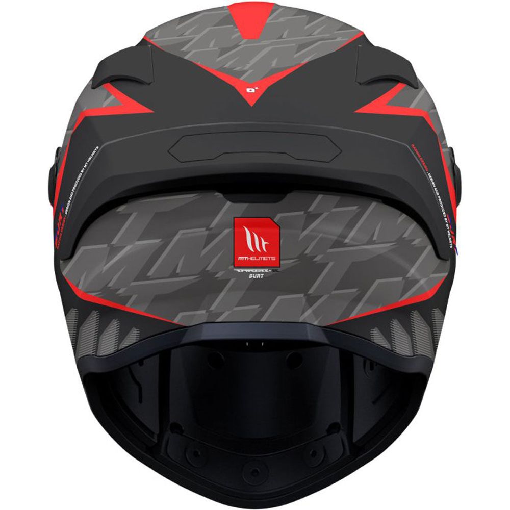 MT Helmets Targo S Surt B5 Matt Black / Grey / Red